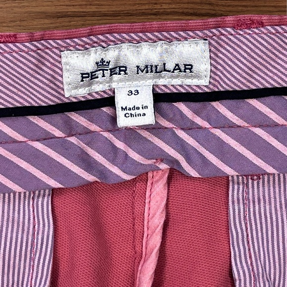 Peter Millar Men’s 9” Pink Shorts. Size 33 - Picture 5 of 13